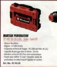 Einhell - Marteau Perforateur offre sur Les Briconautes