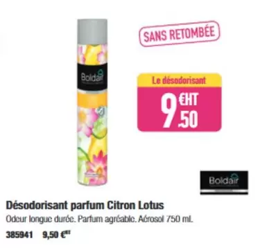 Boldair - Désodorisant Parfum Citron Lotus offre à 9,5€ sur Calipage