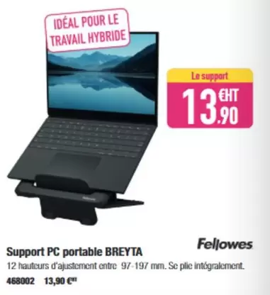 Fellowes - Support Pc Portable Breyta offre à 13,9€ sur Calipage