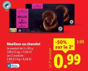 Moelleux Au Chocolat offre à 1,99€ sur Lidl