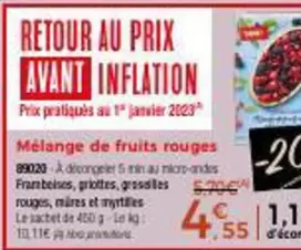 Mélange De Fruits Rouges offre à 4,55€ sur Maison Thiriet