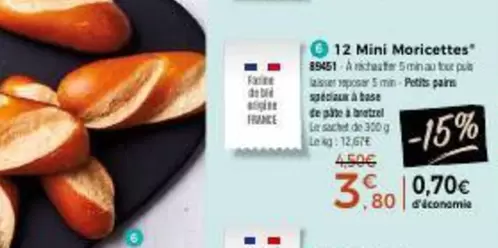12 Mini Moricettes offre à 3,8€ sur Maison Thiriet