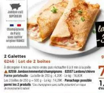 Galettes offre à 7€ sur Maison Thiriet