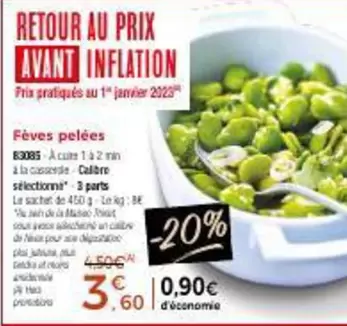 Fèves Pelées  offre à 3,6€ sur Maison Thiriet