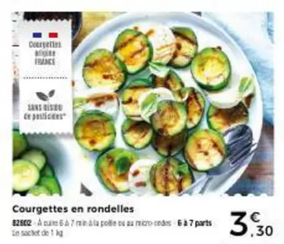 Courgettes En Rondelles offre à 3,3€ sur Maison Thiriet