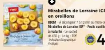 Mirabelles De Lorraine IGP En Oreillons offre à 4€ sur Maison Thiriet