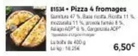 Pizza 4 Fromages offre à 6,5€ sur Maison Thiriet