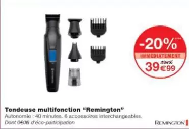Remington - Tondeuse Multifonction "remingon" offre à 39,99€ sur Monoprix