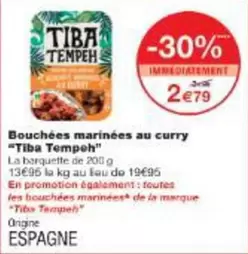 Bouchées Marinées Au Curry offre à 2,79€ sur Monoprix