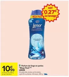 Mega - Parfum De Linge En Perles  Pack offre à 10,99€ sur Carrefour Contact