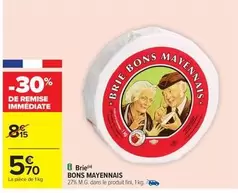 Bons Mayennais - Brie offre à 5,7€ sur Carrefour Contact