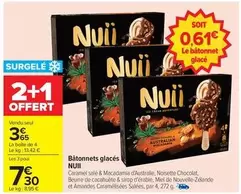 Nuii - Bâtonnets Glacés offre à 3,65€ sur Carrefour Contact