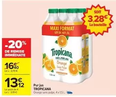 Tropicana - Pur Jus offre à 13,12€ sur Carrefour City