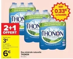 Thonon - Eau Minérale Naturelle offre à 3€ sur Carrefour City