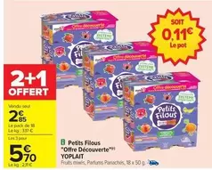 Yoplait - Petits Filous "offre Découverte" offre à 2,85€ sur Carrefour City