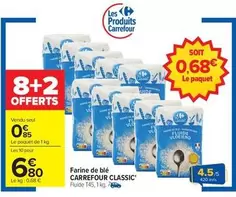 Carrefour - Farine De Blé Classic offre à 0,85€ sur Carrefour City