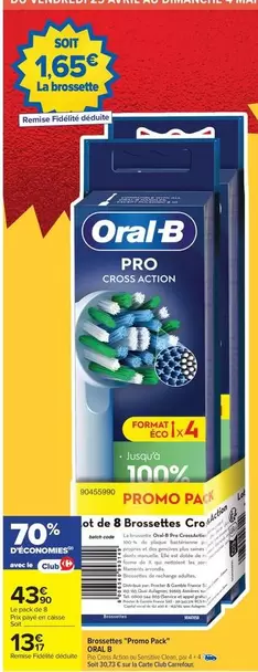 Oral-B - Brosse Scotch Whisky Pro offre à 13,95€ sur Carrefour City