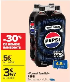 Pepsi - Format Familial offre à 3,57€ sur Carrefour City
