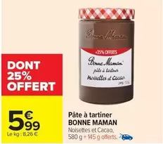 Bonne maman - Pâte À Tartiner offre à 5,99€ sur Carrefour City
