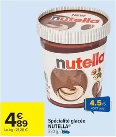 Nutella - Spécialité Glacée offre à 4,89€ sur Carrefour City