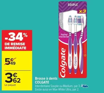 Colgate - Brosse À Dents offre à 3,62€ sur Carrefour Market