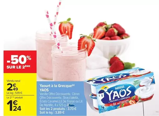 Yoplait - Yaourt À La Grecque offre à 2,49€ sur Carrefour Market