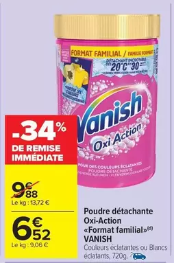 Vanish - Poudre Détachante Oxi-action offre à 6,52€ sur Carrefour Market