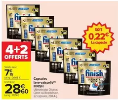Finish - Capsules Lave-vaisselle offre à 7,15€ sur Carrefour Market
