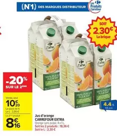 Carrefour - Jus D'orange offre à 10,2€ sur Carrefour Market