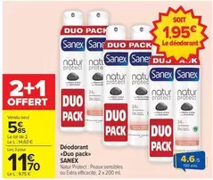 Sanex - Déodorant offre à 5,85€ sur Carrefour Market