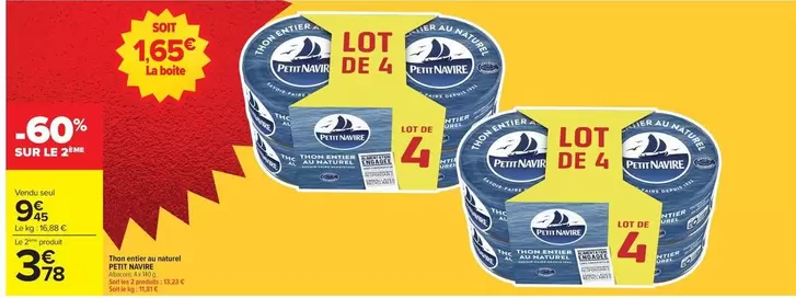 Petit navire - Lot De 4 Nuits offre à 9,83€ sur Carrefour Market