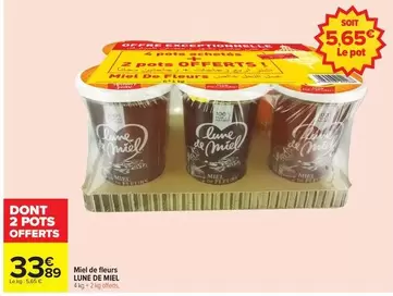Lune de miel - Miel De Fleurs offre à 33,89€ sur Carrefour Market