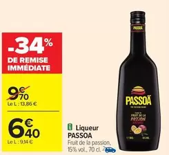 Passoa - Liqueur offre à 6,4€ sur Carrefour Market