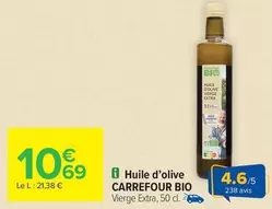 Carrefour - Huile D'olive Bio offre à 10,69€ sur Carrefour Market
