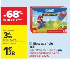 Yeti - Glace Aux Fruits offre à 3,99€ sur Carrefour Market