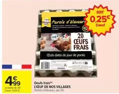 L'Œuf De Nos Villages - Oeufs Frais offre à 4,99€ sur Carrefour Drive