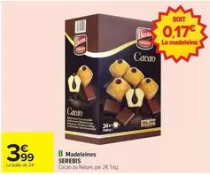 Madeleines offre à 3,99€ sur Carrefour Drive