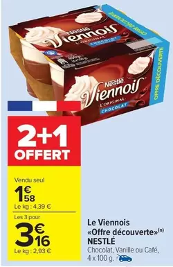 Nestlé - Le Viennois offre à 1,58€ sur Carrefour Drive