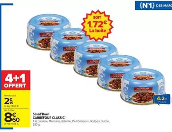 Carrefour - Salat Bowl Classic offre à 2,15€ sur Carrefour Drive