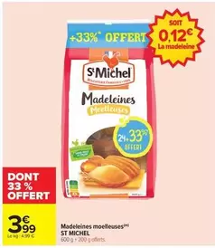 St michel - Madeleines Moelleuses offre à 3,99€ sur Carrefour Drive
