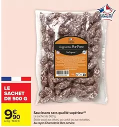 Saucissons Seca Qualité Supérieur offre à 9,9€ sur Carrefour Drive