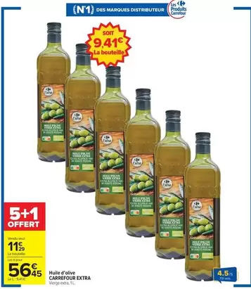 Carrefour - Huile D'évine Extra offre à 56,45€ sur Carrefour Drive