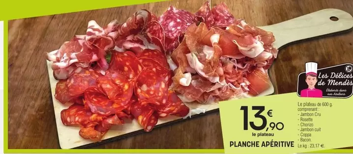 Planche Aperitive offre à 13,9€ sur E.Leclerc