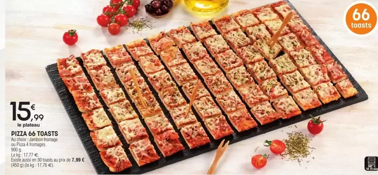 Pizza 60 Toasts offre à 15,99€ sur E.Leclerc