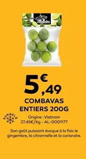 Combavas Entier offre à 5,49€ sur Cabesto