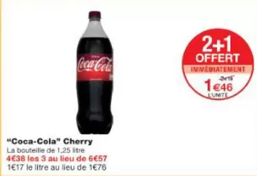 Coca Cola -  Cherry offre à 1,46€ sur Monop'