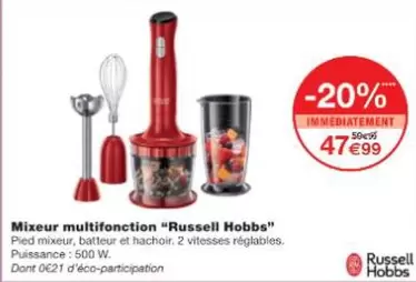Russell Hobbs - Mixeur Multifonction offre à 47,99€ sur Monop'