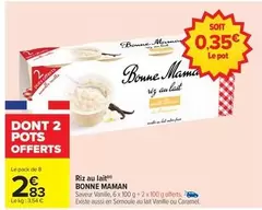 Bonne maman - Riz Au Lait offre à 2,83€ sur Carrefour Express