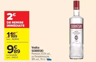 Sobieski - Vodka offre à 9,89€ sur Carrefour Express