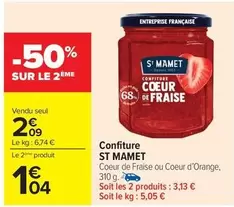 Saint Mamet - Confiture offre à 2,09€ sur Carrefour Express
